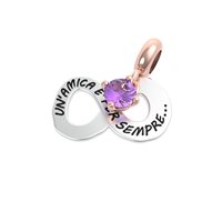 Charm Rerum Donna AMICIZIA in Argento Ametista 25030M - 25030M